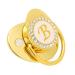Golden Baby Pacifier with Clip | Curved Design Silicone Bling Clips for 6-18 Months | Stylish Soothing Accessory for Girls - Buy Online on SooperMarket.com