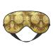 SSIMOO Gold Pineapple Background Soft Sleep Eye Mask Female Breathable Eye Patch Perfect for Travel and Relaxation Black