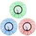 Auban Reusable Shower Cap for Women | Waterproof Satin Exterior | EVA Lining | Extra Large & Adjustable Hair Cap | 3 Colors (Blue, Pink, Green) - Buy Online on SooperMarket.com