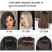 1PC Short Clip In Hair Extensions Clip in Hair Piece 2 Clips Clip in Remy Human Hair Extensions Straight Invisible Hairpin for Thinning Hair Adding Hair Volume(6inch- Dark Brown) - Buy Online on SooperMarket.com