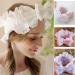 JSGHGDF Headband Plush Bows Solid Color Headband Ruffle Lace Soft Makeup Hairband -slip Elastic Headbands for Girls Women Orange - Buy Online on SooperMarket.com