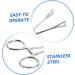 BCOATH Reptile Feeding Clip Lizard Stuff Feeding Tongs Snake Tongs Stainless Steel Silver - Buy Online on SooperMarket.com