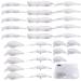 Croch Blank Crankbaits Unpainted Fishing Lure with Tackle Box Multi-type A: 30 Pcs, 6 Different Types