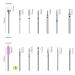 14pcs Acrylic Nail Drill Bits Set with Case - Quartz Pointed Bits for Cuticle Remover & Manicure Tools - Buy Online on SooperMarket.com
