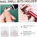FRCOLOR 8 Pcs Grinding Head Storage Box Nail Drill Holder Nail Drill Bit Organizer Nail Tool Organizer Nail Grinding Organizer Case Grinding Head Display Base Nail Bit Manicure - Buy Online on SooperMarket.com