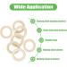 20PCS Natural Wood Rings for Crafts - Macrame DIY Wooden Rings 55mm/2.2inch - Buy Online on SooperMarket.com