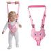 IULONEE Baby Walking Harness Breathable Mesh Handheld Toddler Helper Assistant Child Walker Help Standing Up and Walking Belt Learning Helper Infant Safety Harness for 7-24 Month Baby (Mesh Pink)