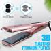 Bcway Professional Hair Straightener - Extra-Large Titanium Flat Iron - 30s Instant Heating - 5 Adjustable Temp - Anti-Static - Rose Gold - Buy Online on SooperMarket.com