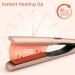 Lure & Smooth 2-in-1 Hair Smoothing & Curling Iron - Ceramic Waves for All Hair Types - LCD Display - Perfect Halloween Gift (Pink) - Buy Online on SooperMarket.com