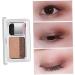 Eyeshadow Waterproof Two-Color Lazy Eyeshadow Double Colors Glitter Eyeshadow Waterproof Long Lasting for Beginner Pearl Camel Assorted Color - Buy Online on SooperMarket.com
