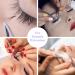 Limko Glue Rings 100PCS Cute Triangle White Glue Cups for Lash Extensions - Makeup Cup for Eyelash Glue Holder - High-Quality Supplies - Buy Online on SooperMarket.com