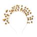 Bohue Star Headband Vintage Halo Crown Headpiece Star Halo Wedding Tiara Hair Hoop Crown Costume Spike Head Piece for Women Girls