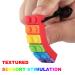 Sensory Chew Necklace - Rainbow Color Silicone Chew Pendant for Teething Babies, Autism, ADHD - 5 Pack - Buy Online on SooperMarket.com