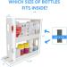 Dutiplus 2-Tier Pull-and-Rotate Medicine Cabinet Organizer for Vitamins, Supplements & Cosmetics | 11 H x 4.1 W x 11.25 L - Buy Online on SooperMarket.com