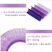 Ombre Purple 0.07C Colored Eyelash Extensions 15mm - Fast Fanning Easy Fan Lashes - Buy Online on SooperMarket.com