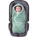 Baby Blanket Swaddle Wrap Winter for Boys Girls | Soft Thick Infant Sleeping Wrap | Warm Unisex Receiving Blankets 6-12 Months (Green Leaves) - Buy Online on SooperMarket.com