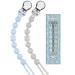 Kowlone Dummy Clips Boys Girls Silicone Soother Pacifier Chain Flexible Binky Holder Set with Texture for Teething Baby Unisex Newborn Dummies 1-Piece Design(Pastel Blue Glacier Grey) A: Pastel Blue Glacier Grey