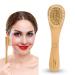 Natural Soft Bristle Face Cleansing and Exfoliating Brush - Wood Handle Facial Scrubber for Men and Women - Buy Online on SooperMarket.com