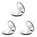 BLASHRD 3X Portable Folding Mirror with LED Light Makeup Mirror 10X Magnifying Glass 12 Lamp Bead Mini Mirror Black