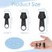 12-Pack Zipper Slider Replacement - Removable Zipper Pull Fixer for Jackets Suitcases & Backpacks (Black) - International Shipping - Buy Online on SooperMarket.com