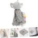 Healvian Baby Bunny Plush Teething Toy Blanket - Grey 34x32cm - Buy Online on SooperMarket.com