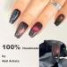 Redykat 30PCS Handmade Glossy Short Coffin Press On Nails - Cat Eye Magnetic Acrylic False Nails | Salon Quality Nail Art (Chase the Moon - Buy Online on SooperMarket.com