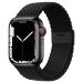 Qimela Compatible with Apple Watch Band 49mm 45mm 44mm 42mm,Stretchy Sport Solo Loop Strap with Adjustable Buckle,Elastic Nylon Braided Wristband for iWatch Series 8 7 6 SE 5 4 3 2 1 Ultra,Women Men Black (with Black Buckle) 42mm/44mm/45mm/49mm