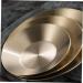 MAGICLULU Condiment Plate Cold Dish Bowl for Prep Dishes for Cooking Large Dinner Plates Tasting Dishes Sauce Serving Dishes Pinch Prep Bowls Sauce Plates Stainless Steel 304 Headset Camping 10X10X2CM Gold - Buy Online on SooperMarket.com