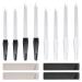Metal Nail File 8 PCS Professional Nail Files Double-Sided and 4 Leather Covers for Natural Nails Toe Nail Files for Thick Nails with Coarse and Fine Manicure Pedicure Tools 15 PCS