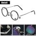Retro Round Resin Reading Glasses for Presbyopia - Lightweight Magnifying 1.0/1.5/2.5/3.0/3.5 Strength | Fatigue Relief - Buy Online on SooperMarket.com