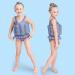 IMEKIS Unisex Kids' One-Piece Swimwear - Adjustable Buoyancy Bathing Suit for 3-4 Years - Blue Grille Swimming Aid - Buy Online on SooperMarket.com