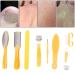 Stainless Steel Foot Dead Skin Removal Tool Set - 9 Pcs Kit for Wet and Dry Cracked Feet - Reusable Foot Rasp for Effective Foot Care - Buy Online on SooperMarket.com
