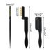 Folding Metal Teeth Eyelash & Eyebrow Comb Set - Professional Tool for Defined Lashes & Brows (Black) - 2PCS - Buy Online on SooperMarket.com