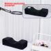 Black Eyelash Extension Pillow - U Shape Neck Pillow for Beauty Salons | Comfortable Foam Velvet Pillowcase - Buy Online on SooperMarket.com