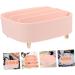 Angoily Makeup Storage Box | Lipstick Organizer & Eyeshadow Palette Holder - Pink Vanity Organizer Tray 20.6X20X8.6CM - Perfect for Drawers & Desktops - Buy Online on SooperMarket.com