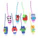 minkissy 8pcs Cartoon Pattern 30ml Hand Silicone Case Refillable Bottles Travel Bottle Keychain Holder Kids Bottle Perfume Bottle Case Plastic Portable Bottle Disposable