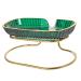 Light Luxury Soap Holder Pc Desk Toiletries Green 15X10X7CM