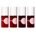 Jingling 4 pieces lip and cheek tint stain mini liquid lipstick moisturizing lip gloss make-up durable waterproof natural lipstick for women 4 7ml
