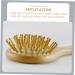 Organic Bamboo Baby Hairbrush Set for Natural Hair Care - Wooden Comb and Soft Wool Bristles for Infant Scalp and Toddler Bathing Essentials - Buy Online on SooperMarket.com