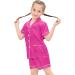 SWOMOG Kids Satin Pyjamas Set - 6-7 Years Rose Red | Short Sleeve 2 Piece Lounge Set for Girls Boys - Buy Online on SooperMarket.com