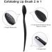 16 Pcs Black Silicone Lip Exfoliator Brushes - Double-Sided Lip Scrub Tool for Skincare | Raploy Soft Silicone Exfoliator for Smoother Lips - Buy Online on SooperMarket.com