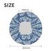 Moslion Japanese Asian Geometric Pattern Shower Cap - Reusable Double Layer Hair Bath Cap for Stylish Protection - Floral Shower Hat - Buy Online on SooperMarket.com
