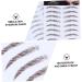 Gogogmee Hair-like Eyebrows 4pcs Eyebrow Stickers Tool Stickers Eyebrow Transfers Stickers Water Transfer Eyebrow Sticker 6d 21x15cm Brown - Buy Online on SooperMarket.com