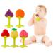 NASHRIO Baby Teething Toys Pack of 5 - BPA Free Silicone Teethers for Newborns - Natural, Organic, and Freezer Safe - Perfect Baby Shower Gift - Buy Online on SooperMarket.com