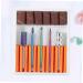 POPETPOP 1 Set Nail Drill Bits Nail Art Equipment Braiding Hair Supplies Dappen Dish for Acrylic Nails Tweezers Sheath Tiny Straw Hat Bunny Ear Pearl Clip Cuticle Drill Bit Manicure Tool 6.5x5.5cm Orange - Buy Online on SooperMarket.com
