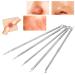 Shop 5pcs Stainless Steel Blackhead Removal Tool Set - Double-Ended Acne & Pimple Tool for Effective Skin Care - Buy Online on SooperMarket.com