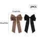 Pack of 2 Hair Bows Hair Clips with Bow Bow Hair for Girls Women (Black Brown) - Buy Online on SooperMarket.com