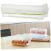 Mikikit Egg Storage Container 2pcs 10 Eggs Storage Container Egg Cartons Portable Egg Holder Egg Tray Refrigerator re-usable Green 24.5*10.5*7cm - Buy Online on SooperMarket.com