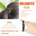 MILAMIYA High Elasticity Snap Hair Ties for Thick & Curly Hair | Connectable Hair Rope | No Slip Adjustable Hairband for Puff Ponytail - 8PCS, Black - Buy Online on SooperMarket.com