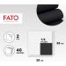 FATO Disposable Black Paper Napkins - Soft & Eco-Friendly 40 Pack 38x38cm 2-Layer FSC Certified - Buy Online on SooperMarket.com